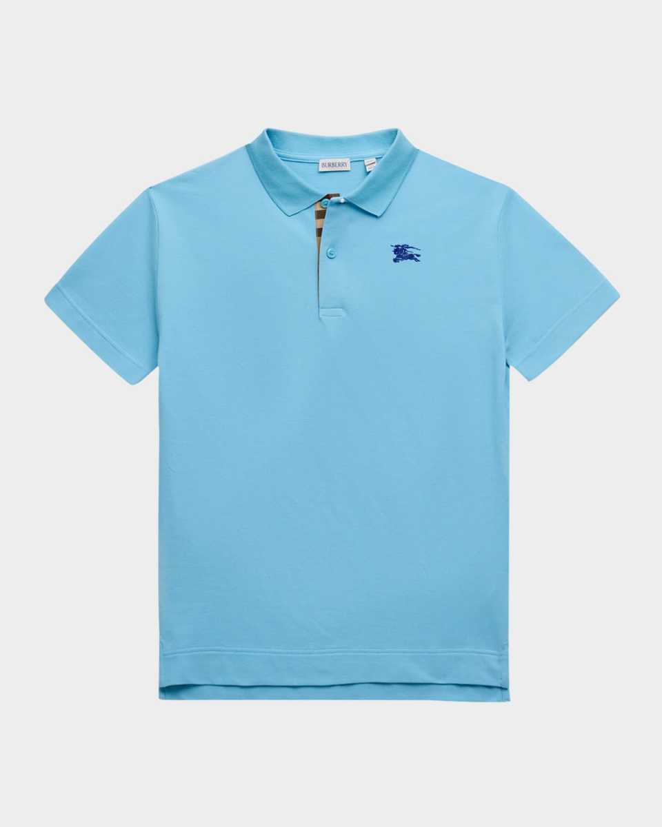 Boy's Johane Cotton Pique EKD Polo Shirt, Size 3-14